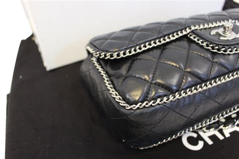 chanel chain trim shoulder bag|authentic chanel shoulder bags.